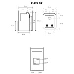 Puuküttega saunakeris P-120 BT boileri ühendus taga - Image 3