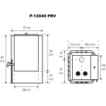 Saunakeris P-12040 PRV roostevaba paak 40l paremal - Image 4