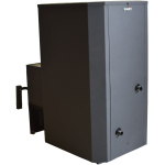 Wood-burning sauna stove P-220 BT with back boiler connection for 16–25 m³ sauna