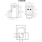 Wood-burning sauna heater P-220 BV with a water tank connection left - Image 4