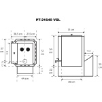 Skamet PT-21640 RVGL suurella lasiluukulla ja 40 litran vesitankilla - Image 9