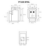 Puuküttega saunakeris PT-220 GL suure klaasiga boileri ühendusega - Image 6
