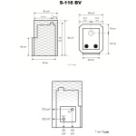 Square mesh sauna heater S-116 with a water tank connection - Image 8