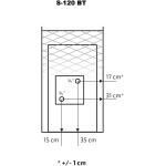 Square mesh sauna heater S-120 with a water tank connection - Image 8