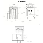 Kandiline võrkkorpusega saunakeris S-220 boileri ühendusega - Image 6