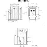 Kandiline võrkkorpusega saunakeris ST-216 GL suure klaasi & boileri ühendusega - Image 5