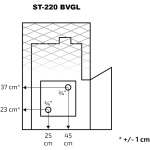 Skamet ST-220 GL suurella lasilla ja kulmikkaalla verkkovaipalla - Image 8