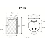 Puuküttega saunakeris SY-116 boileri ühendusega, ümar võre - Image 2